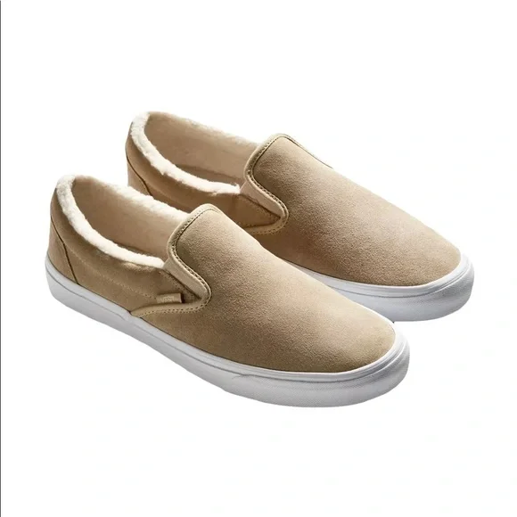 Vans Shoes Vans Asher Classic Fleece Lined Suede Slip On